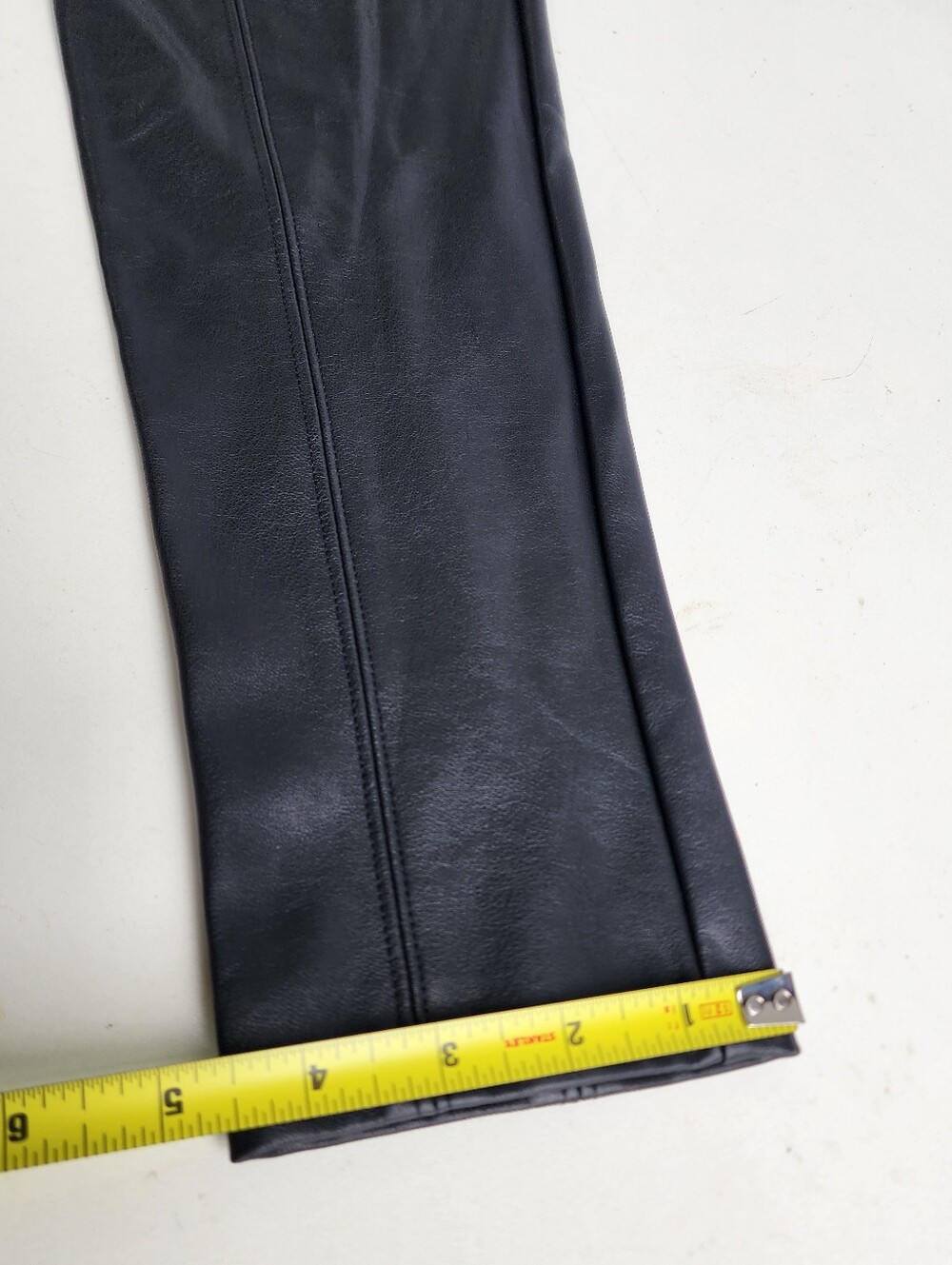 NWOT Nordstrom Faux Leather Rayon Leggings Black High Waisted Skinny Pants  M - Picture 4 of 11